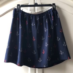 Patriotic Anchor Skirt